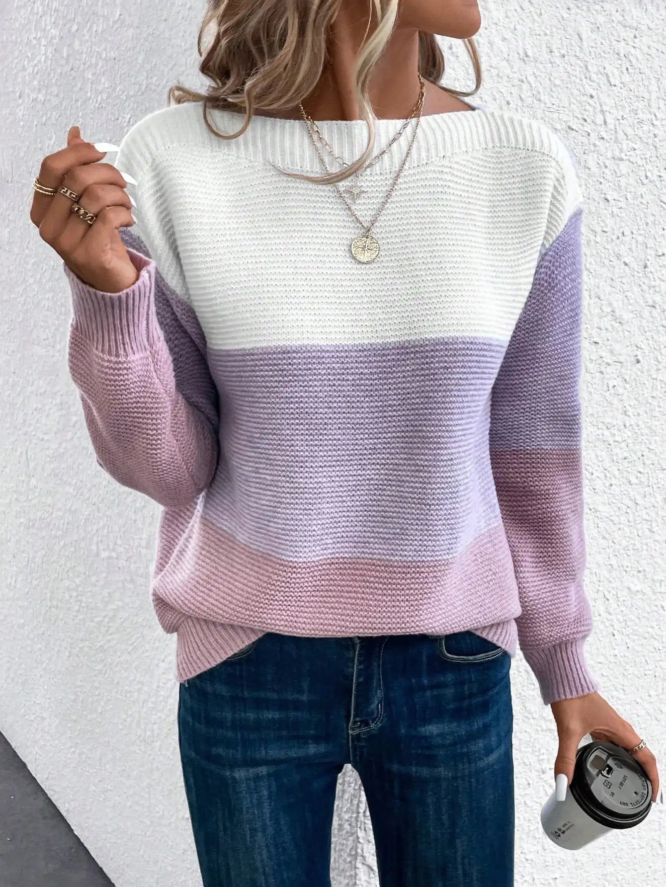 Émilie | Tri-Color Sweater
